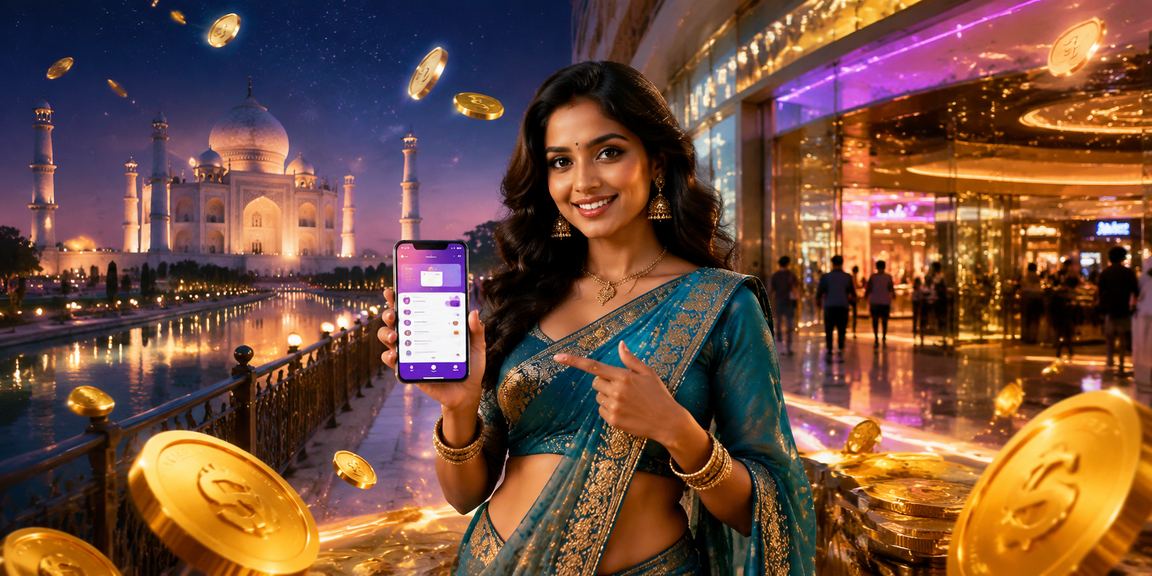 Indian woman making payment on mobile via Paytm in Agra